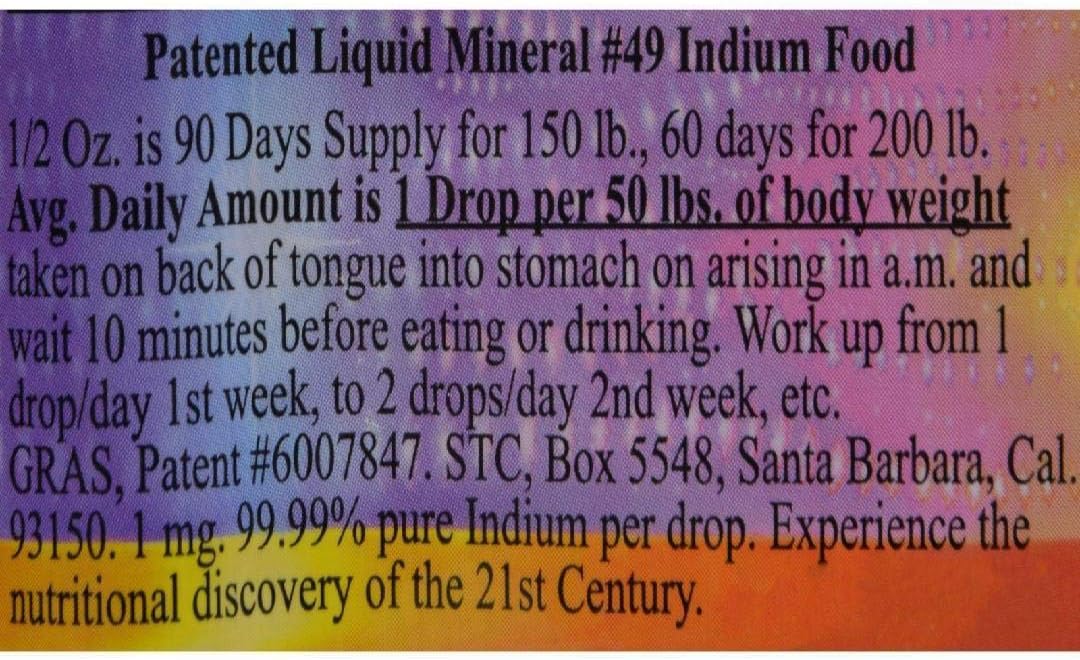 0.5 oz Indiumease Liquid - Natural Silver Bullet Supplement for Health