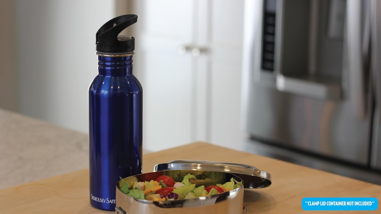 0.6-Liter Tinted Stainless Steel Water Bottle by New Wave Enviro