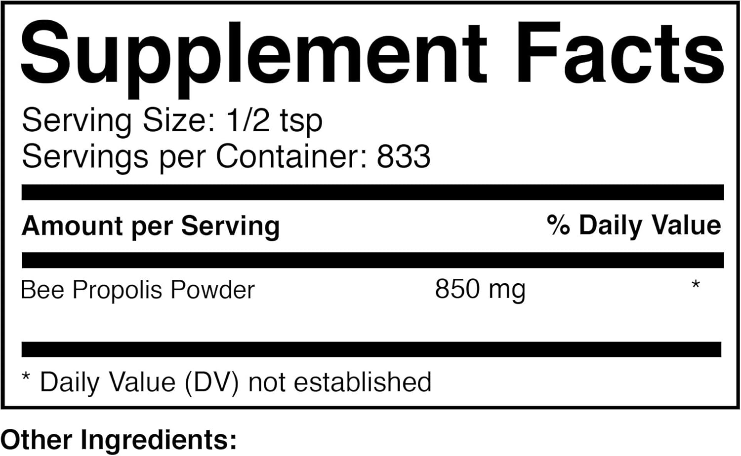 1 kg Bee Propolis Powder Extract - 60% Standardized (Apis mellifica) by Prescribed For Life