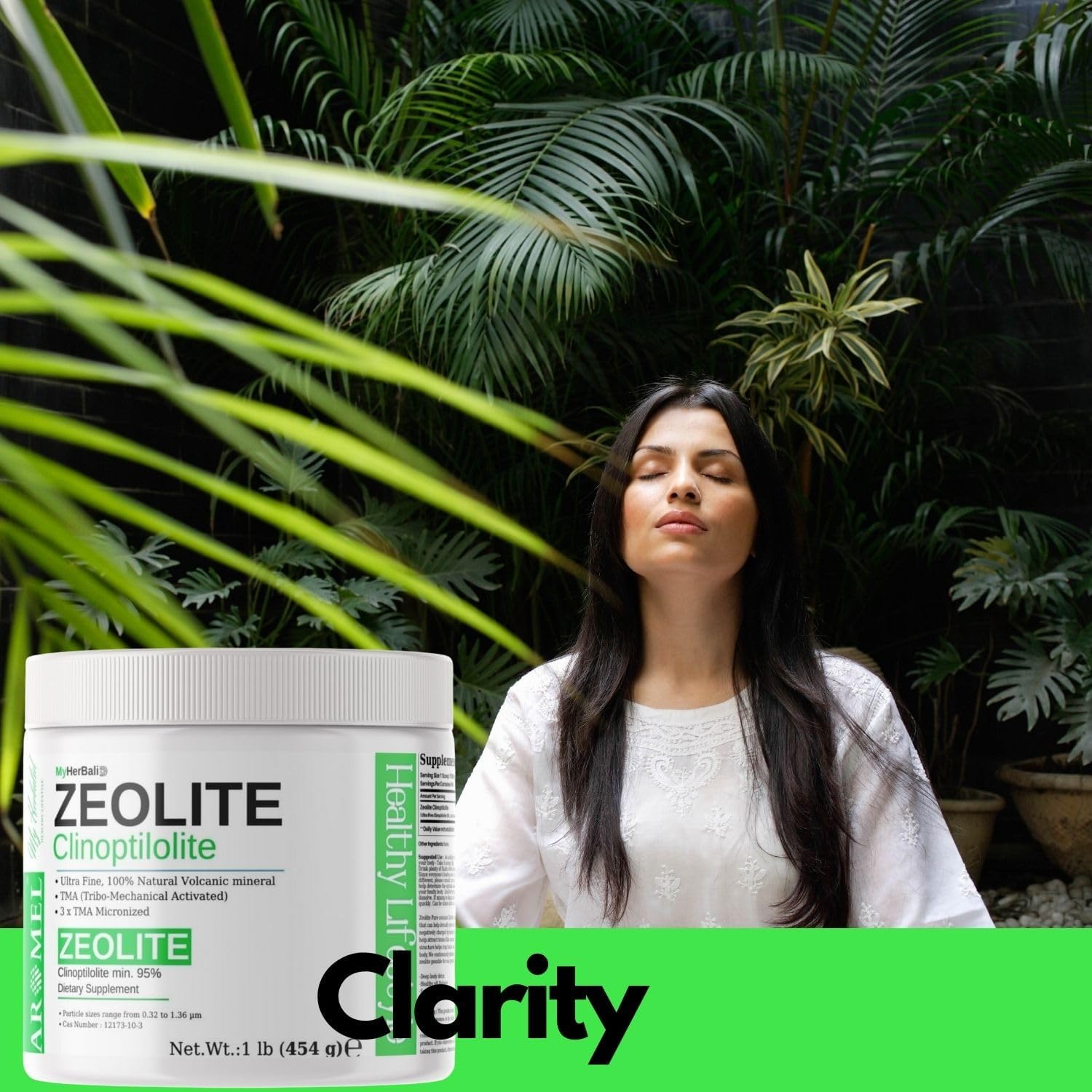 1 lb Aromel Zeolite Clinoptilolite Powder with 90 Softgel Capsules of Black Seed Oil