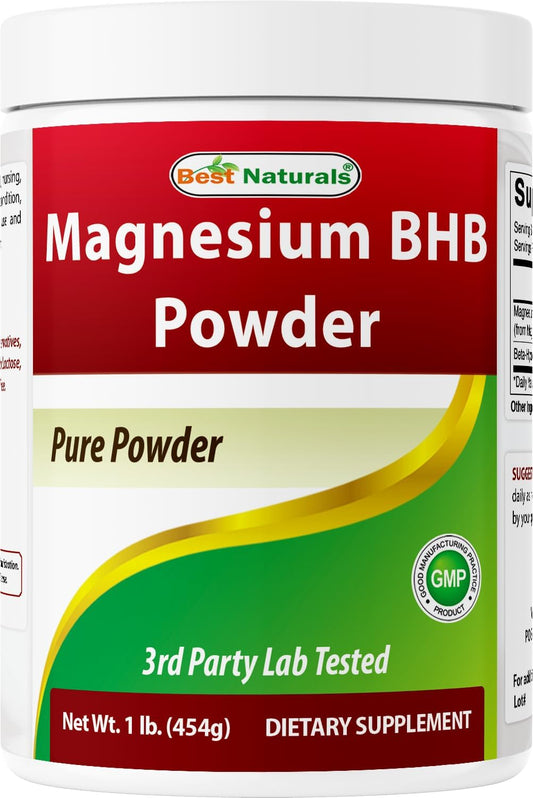1 Lb Best Naturals Magnesium BHB Powder - High Quality Keto Supplement