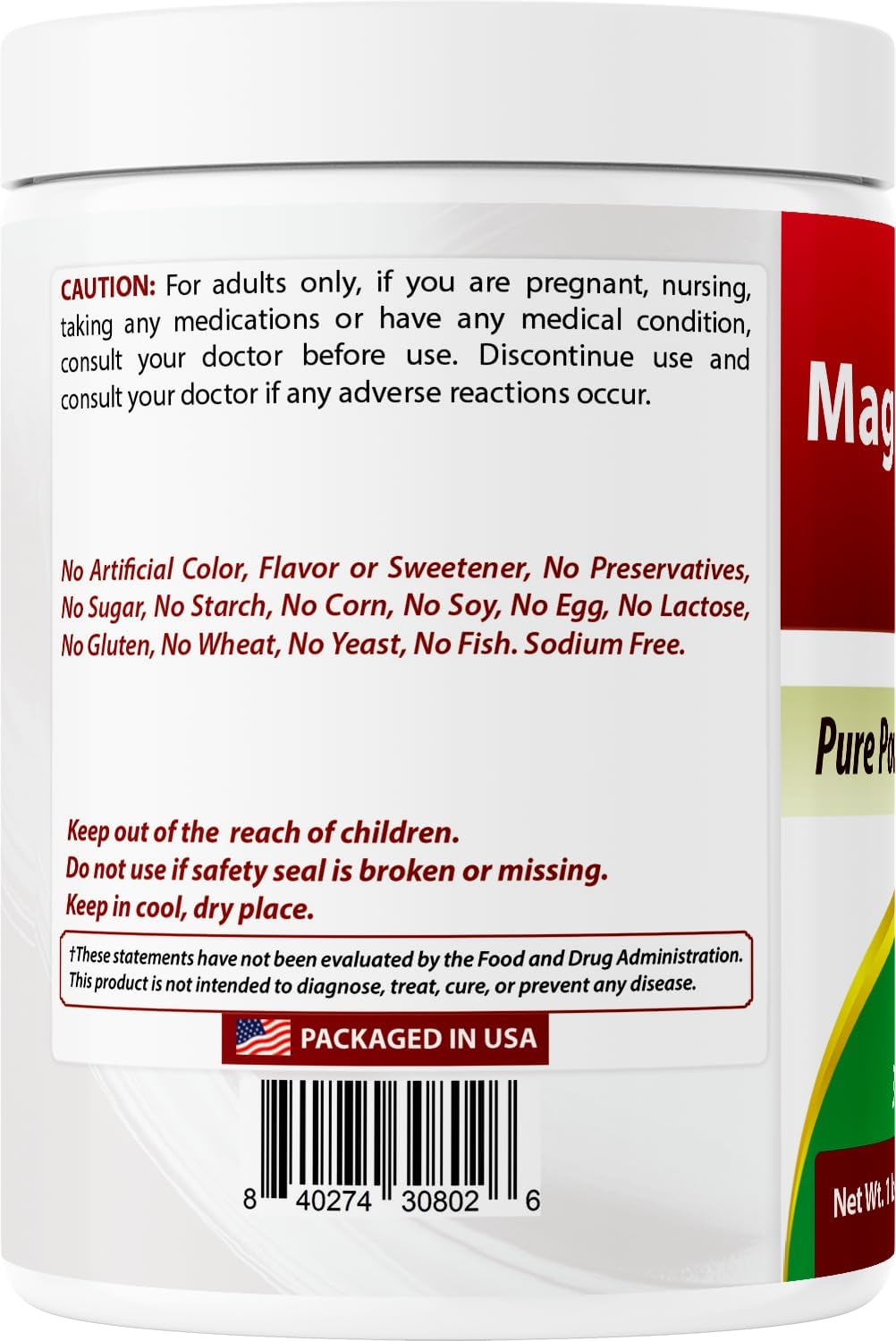 1 Lb Best Naturals Magnesium BHB Powder - High Quality Keto Supplement