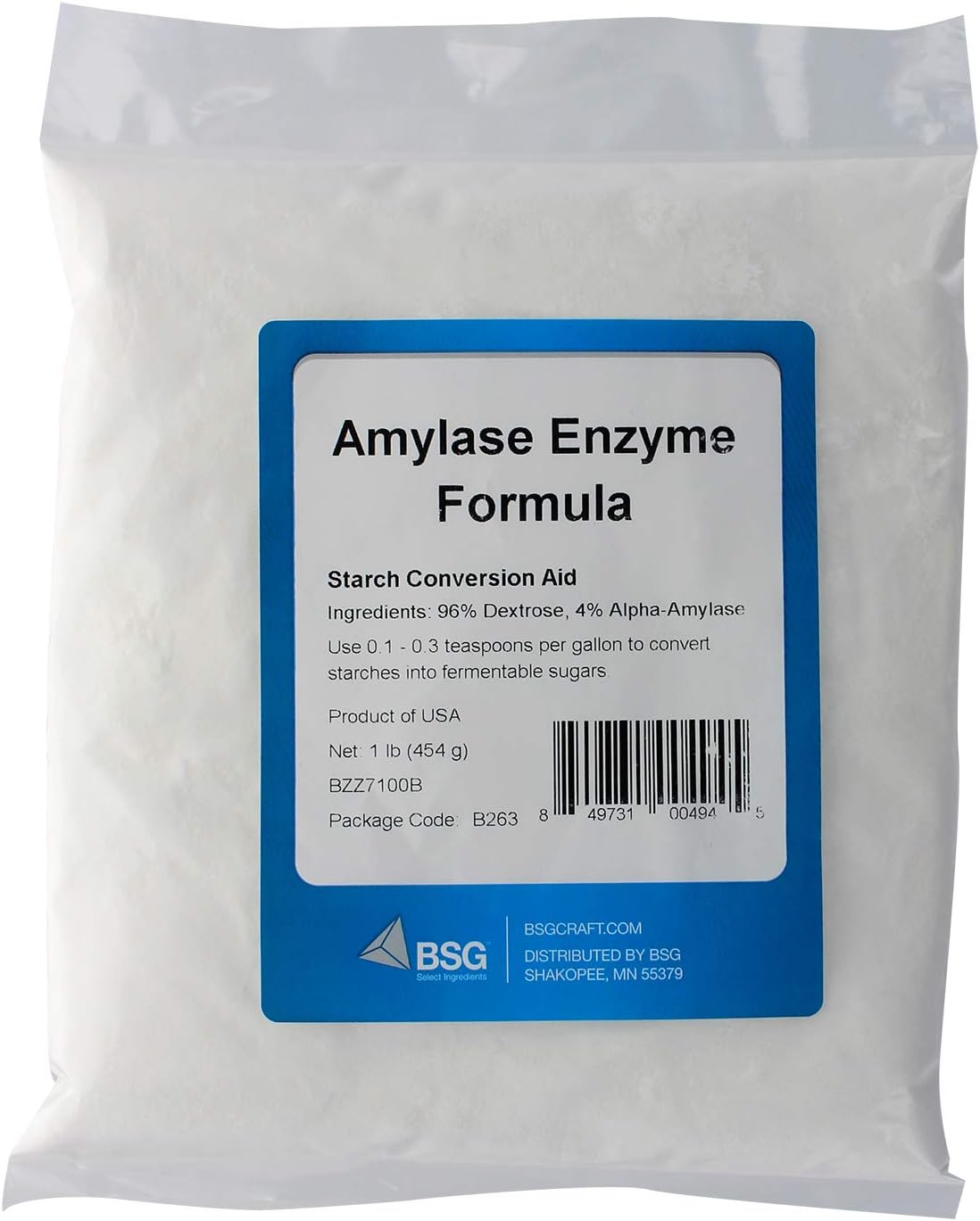 1 lb BSG Amylase Enzyme Formula for Homebrewing