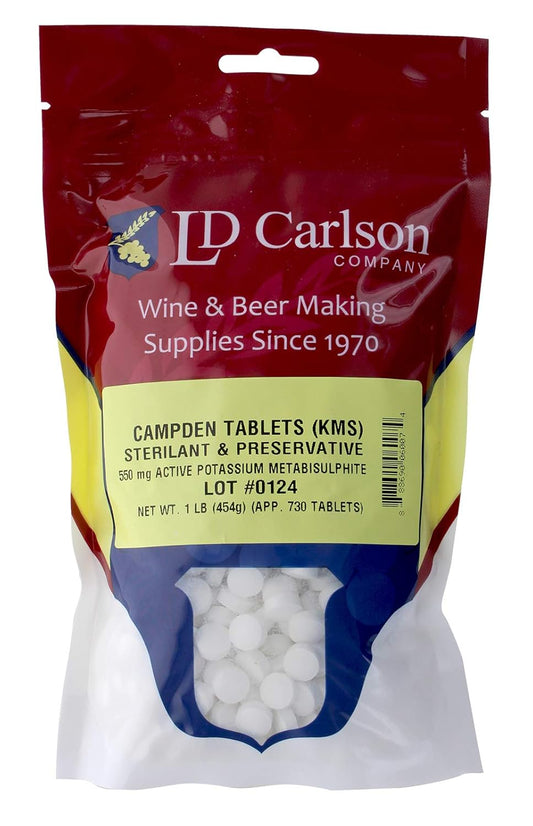 1 lb. Bulk Potassium Metabisulfite Campden Tablets for Home Brewing