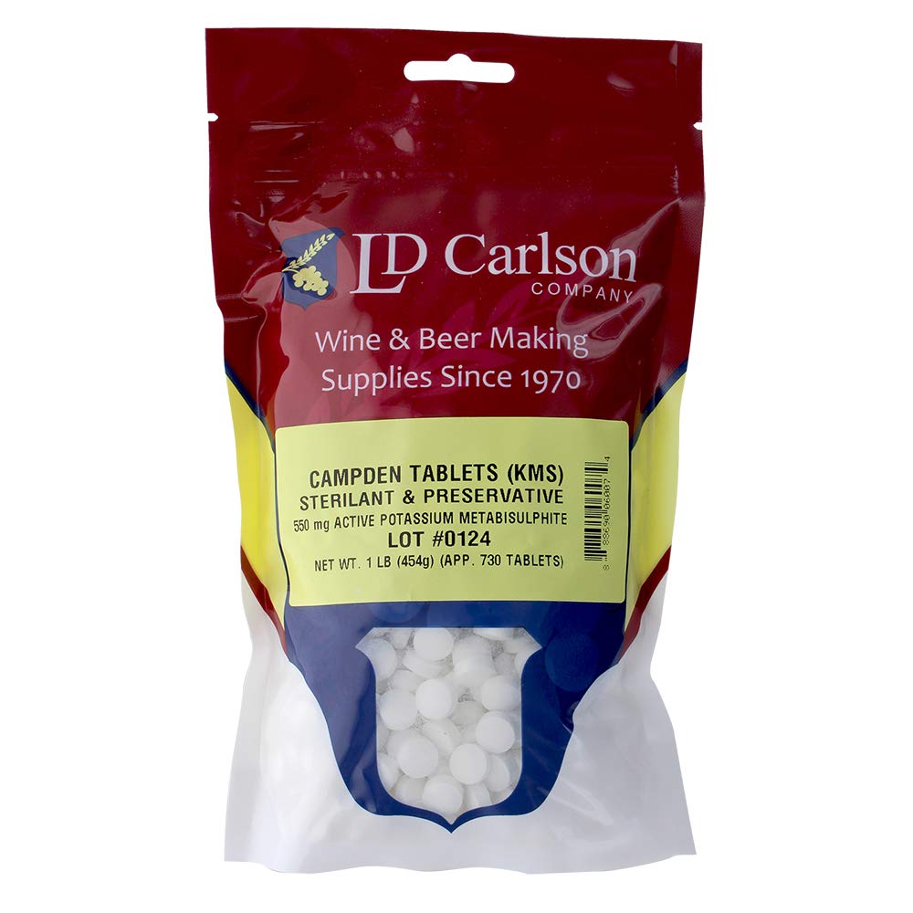 1 lb. Bulk Potassium Metabisulfite Campden Tablets for Home Brewing