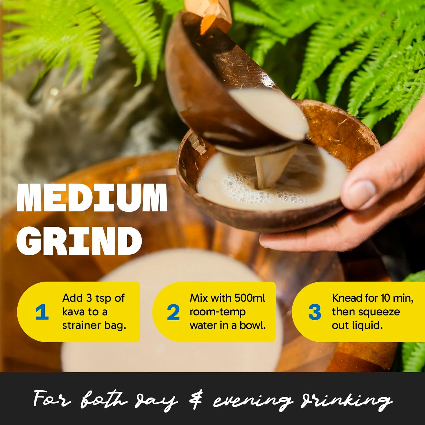 1 lb Fiji Vanua Kava Premium Loloma Waka Kava Root Powder - Noble Kava Root with Sun-dried Lateral Roots - Medium Grind for Easy Preparation - Smooth & Delicious Taste