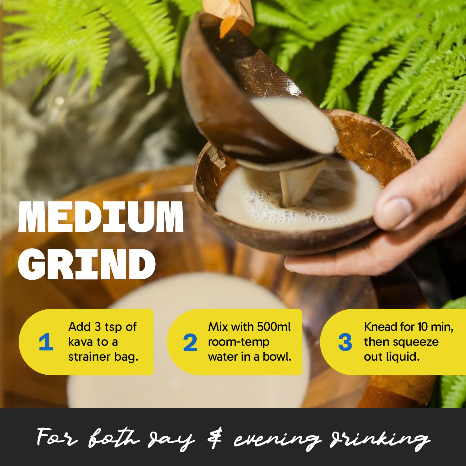 1 lb Fiji Vanua Kava Premium Loloma Waka Kava Root Powder - Noble Kava Root with Sun-dried Lateral Roots - Medium Grind for Easy Preparation - Smooth & Delicious Taste