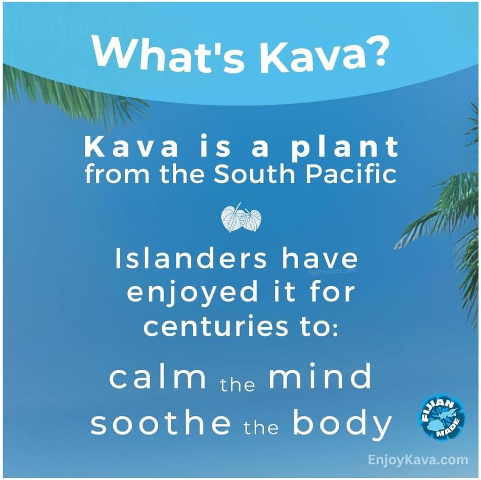 1 LB Fiji's #1 AAA Grade Waka Kava Root Powder - 100% Noble Kava from Pure Fijian Roots - Fiji'sKava.com