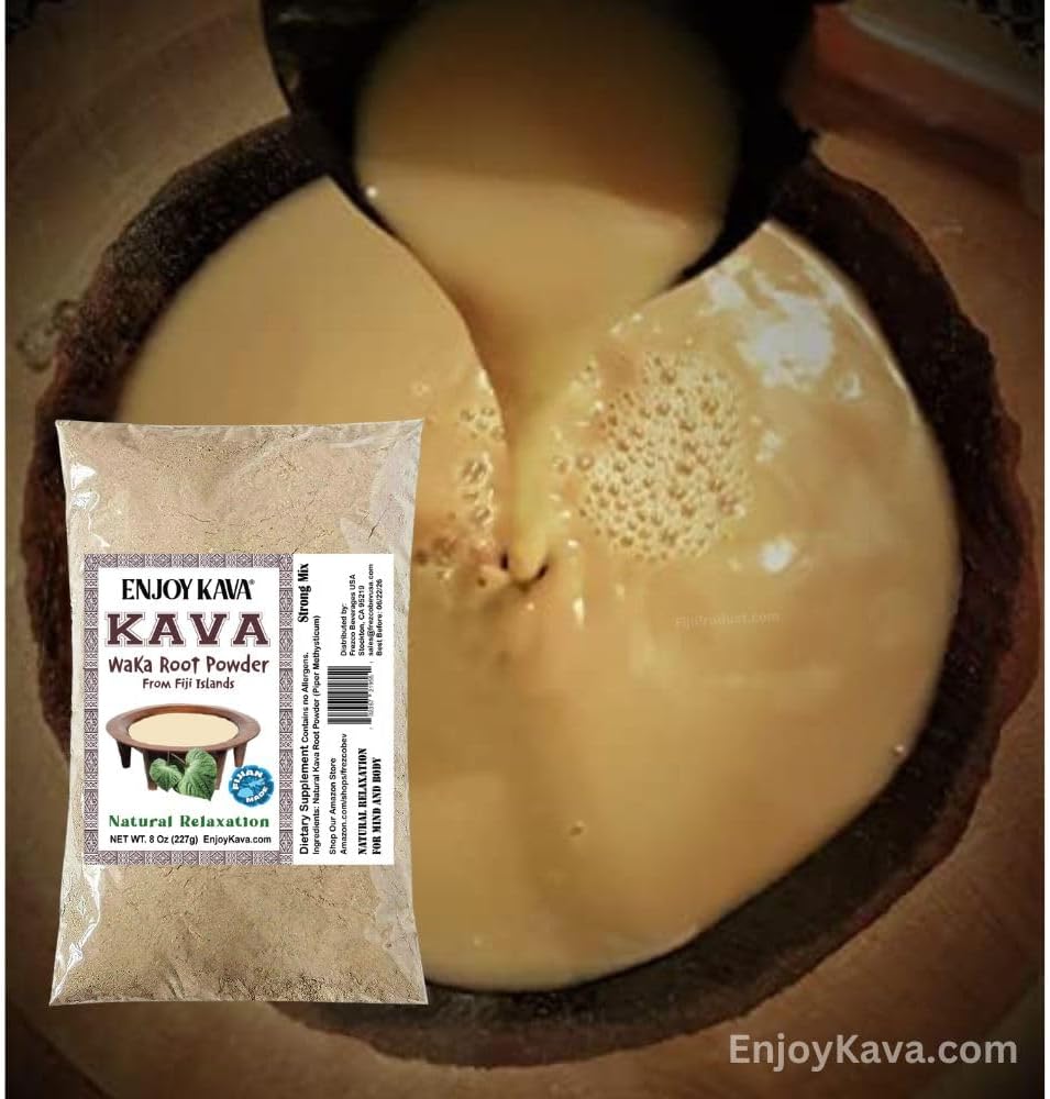 1 LB Fiji's #1 AAA Grade Waka Kava Root Powder - 100% Noble Kava from Pure Fijian Roots - Fiji'sKava.com