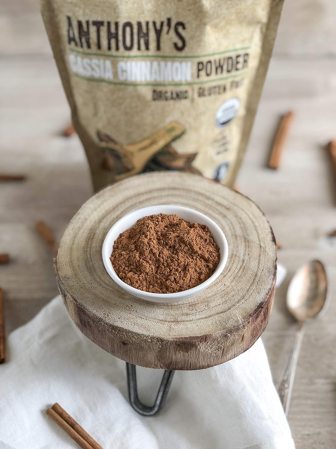 1 lb Ground Organic Cassia Cinnamon Powder - Gluten Free, Non GMO, Non Irradiated, Keto Friendly by Anthony