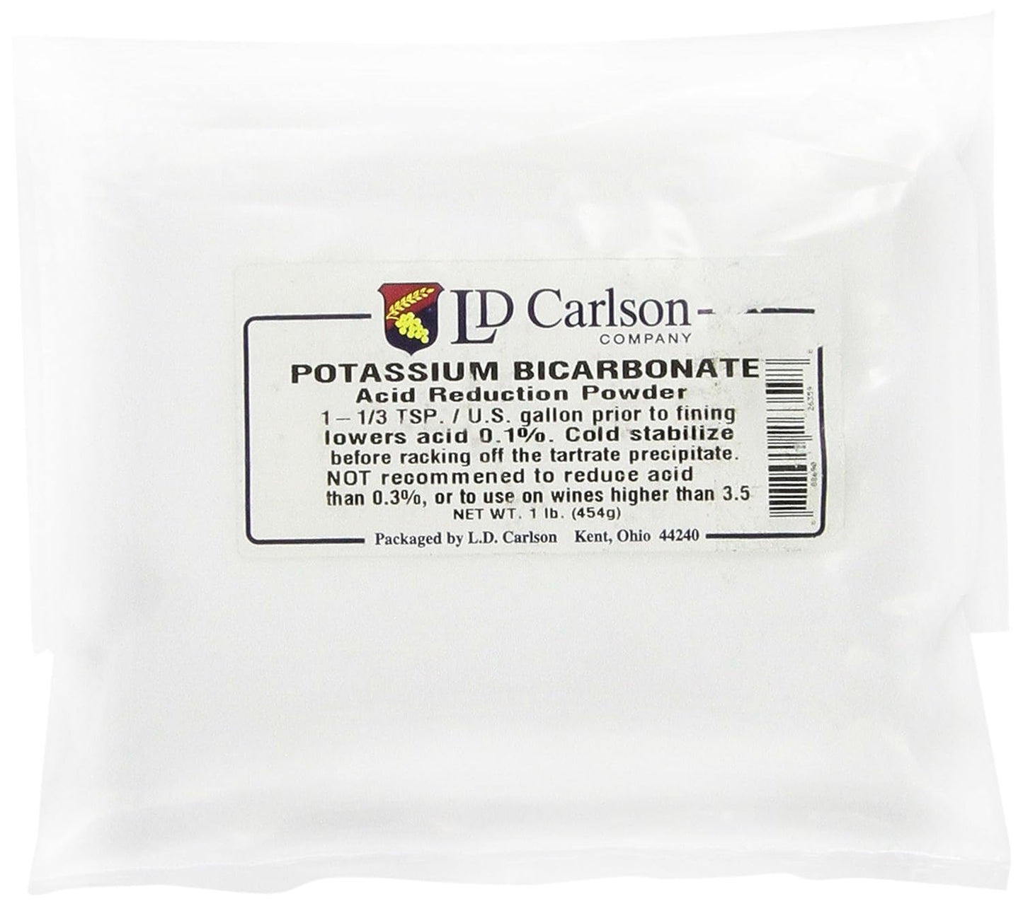 1 lb. Home Brew Ohio Potassium Bicarbonate for Brewing Purposes