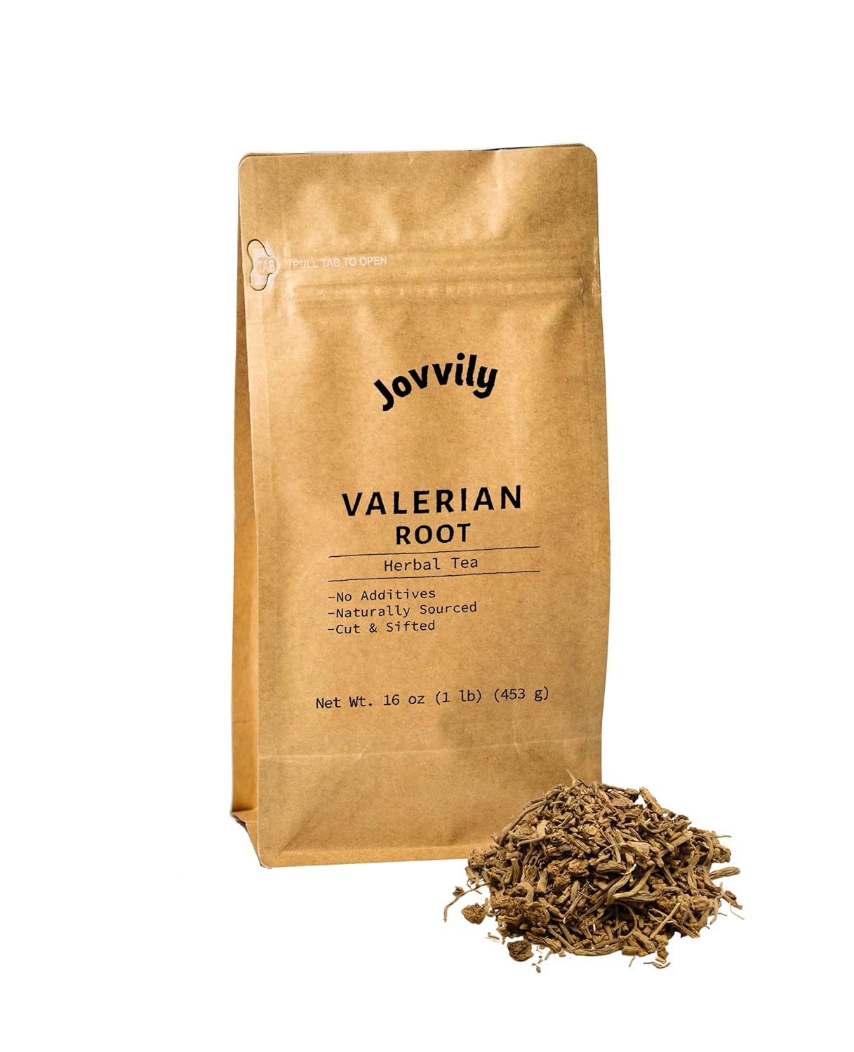 1 lb Jovvily Valerian Root Cut & Sifted Herbal Tea - Pure and Natural