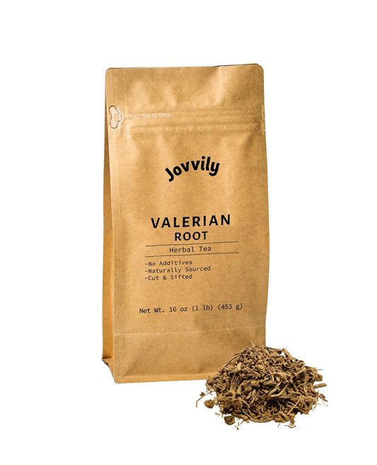 1 lb Jovvily Valerian Root Cut & Sifted Herbal Tea - Pure and Natural