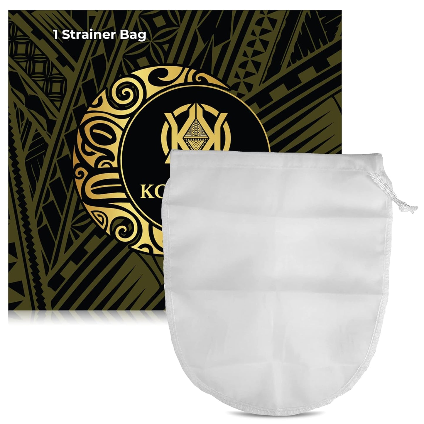 1 lb Koa Kava Roots with Tongan Kava and Strainer Kit for Traditional Kava Preparation