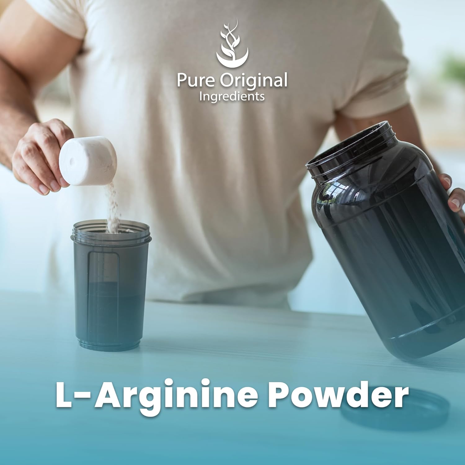 1 lb L-Arginine Powder with Pure Amino Acids - No Fillers - Dietary Supplement
