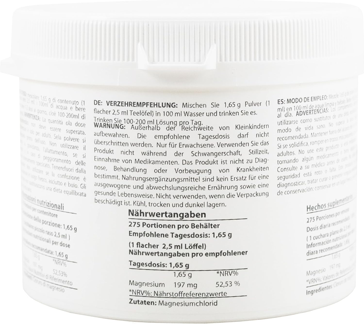 1 lb Magnesium Chloride Hexahydrate Crystal Powder | Pharmaceutical Grade Pure Ingredients | Ph. EUR., BP, USP Certified | Heiltropfen®