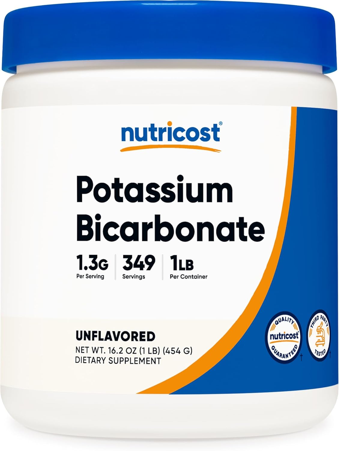1 LB Nutricost Potassium Bicarbonate Powder - Gluten Free, Non-GMO - High-Quality Dietary Supplement