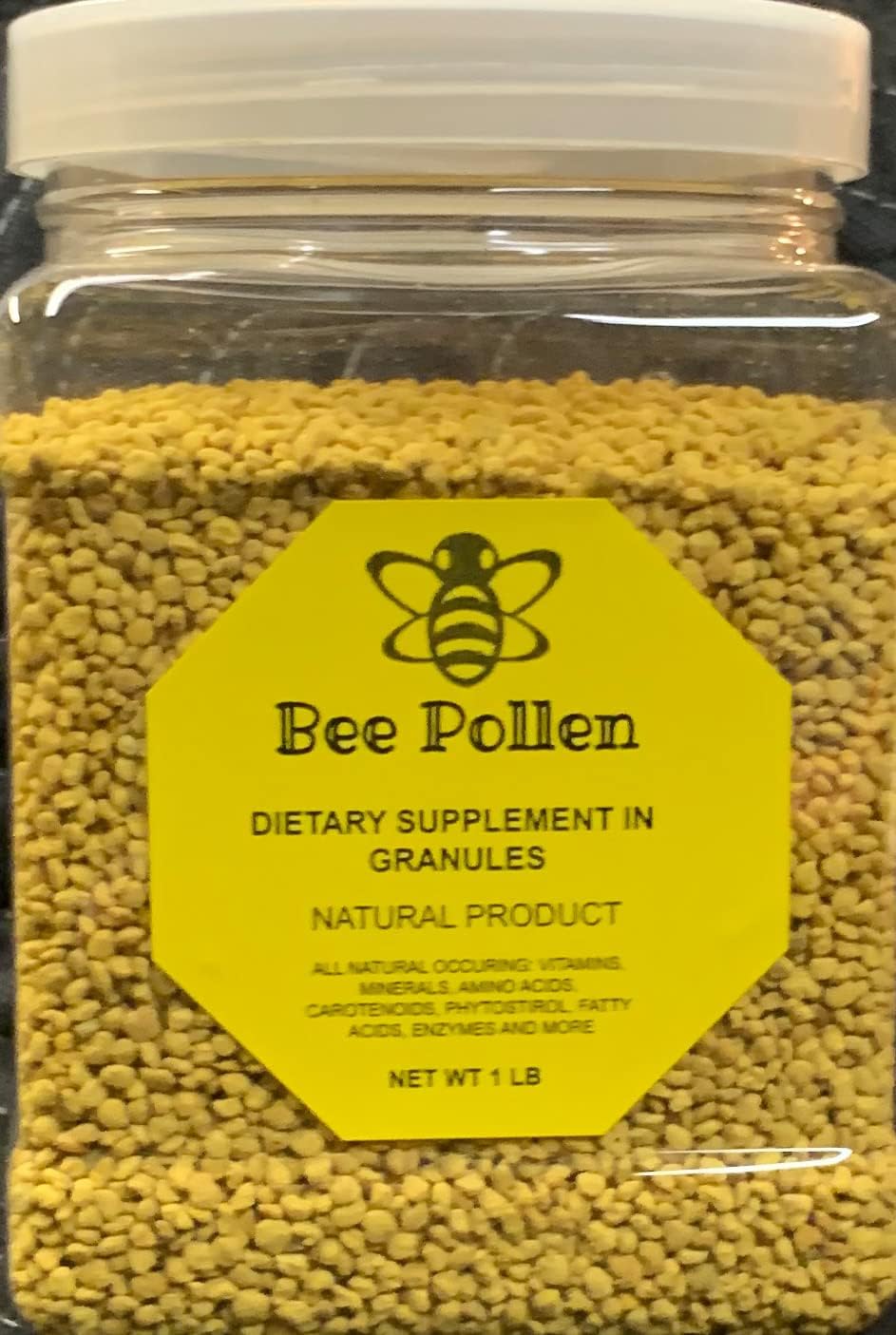 1 lb of Vilmark Bee Pollen Granules - 100% Pure Natural Bee Pollen