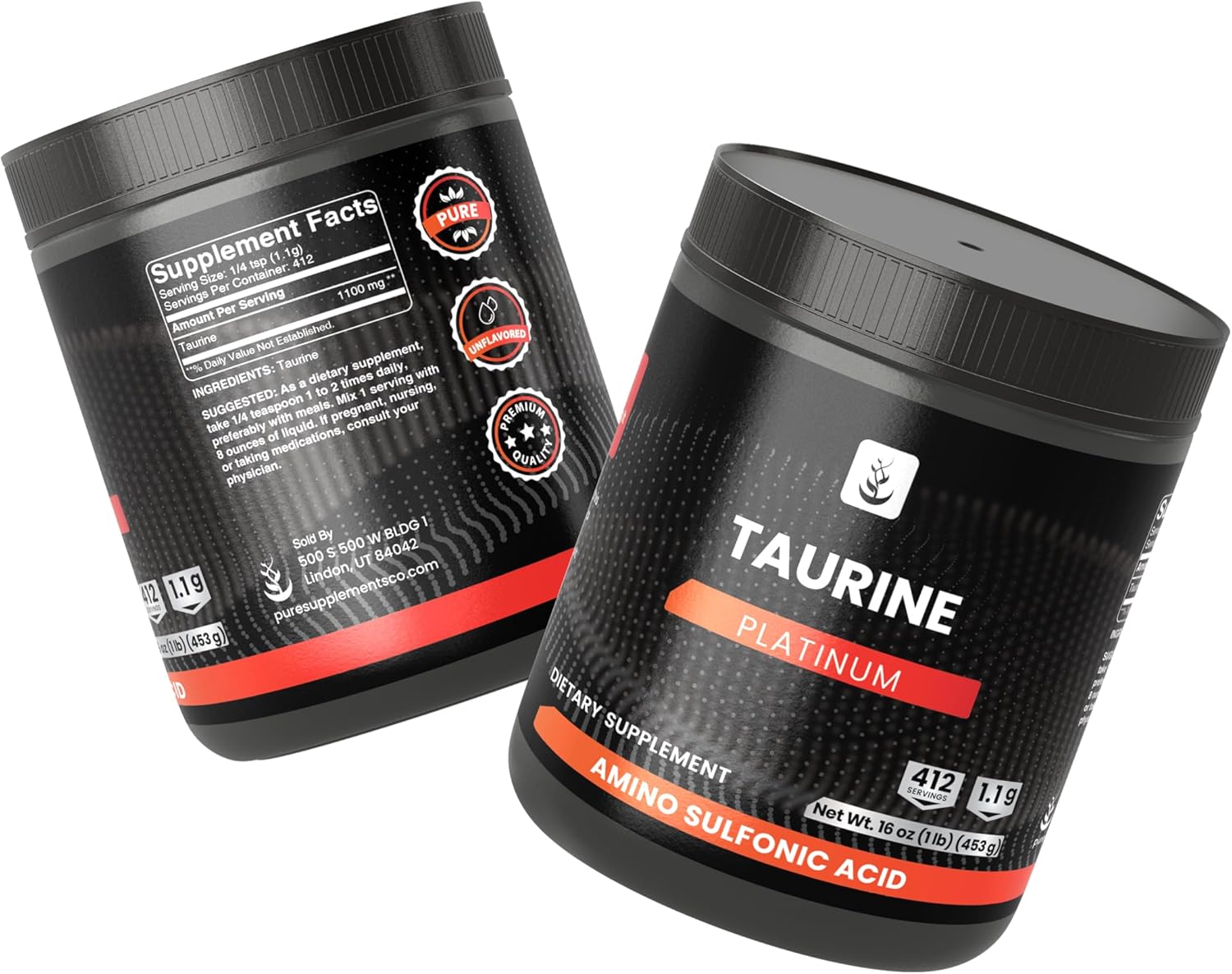 1 lb Taurine Powder - Pure Original Ingredients, No Additives Included