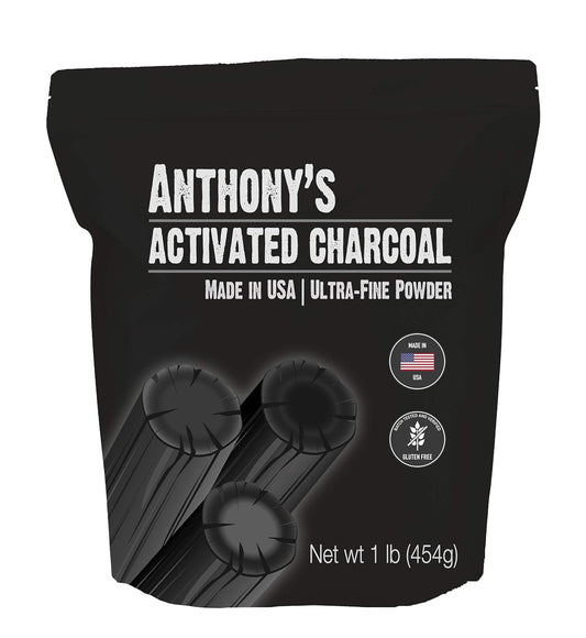 1 lb Ultra Fine Food Grade Activated Charcoal Made in USA by Anthony - Gluten Free