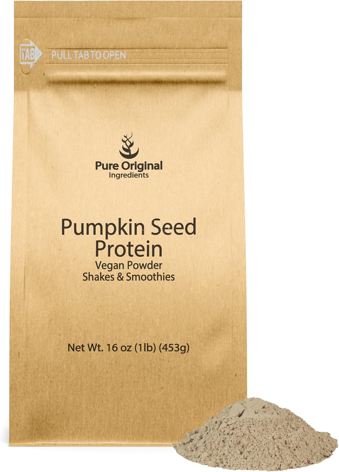 1 lb Vegan Pumpkin Seed Protein Powder - Nutty Flavor for Breads and Smoothies - Pure Original Ingredients