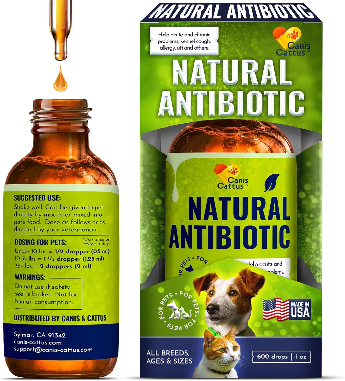 1 Oz Canis&Cattus Natural Herbal Supplements for Cats and Dogs