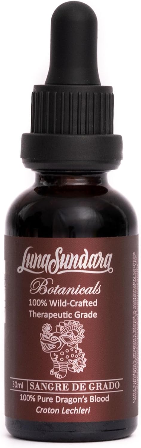 1 Oz Luna Sundara Dragon's Blood Sangre de Grado - Pure, Raw, Ethically Sourced, No Alcohol, Wild Crafted - 100% Natural
