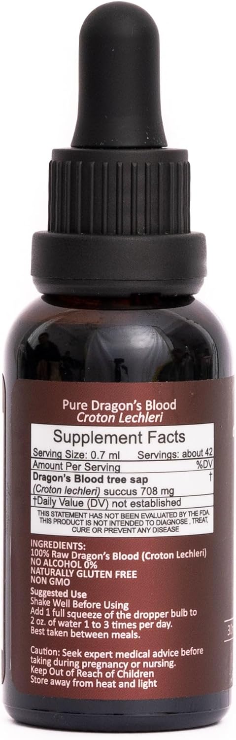 1 Oz Luna Sundara Dragon's Blood Sangre de Grado - Pure, Raw, Ethically Sourced, No Alcohol, Wild Crafted - 100% Natural
