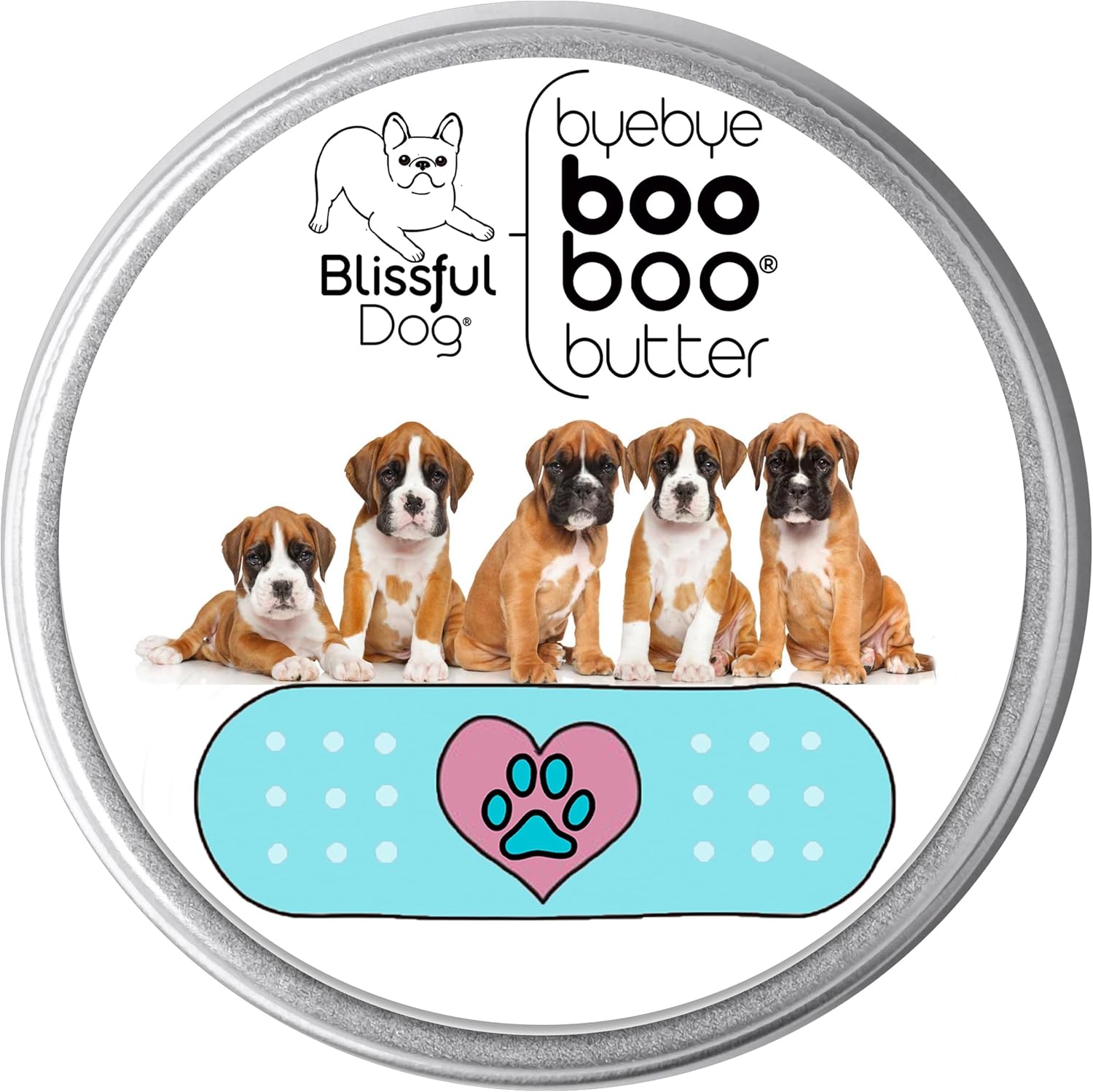 1 oz TIN Boxer Booboo Butter by The Blissful Dog - Soothing Balm for Boxer Dogs' Skin Issues