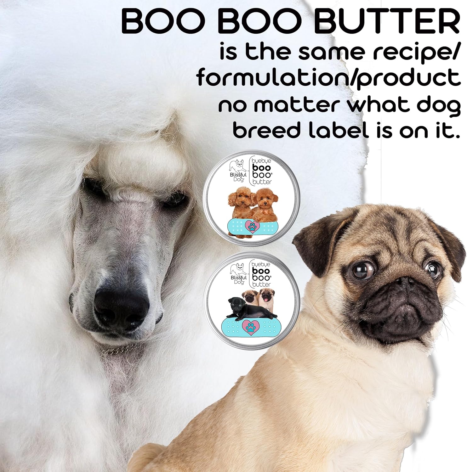 1 oz TIN Boxer Booboo Butter by The Blissful Dog - Soothing Balm for Boxer Dogs' Skin Issues