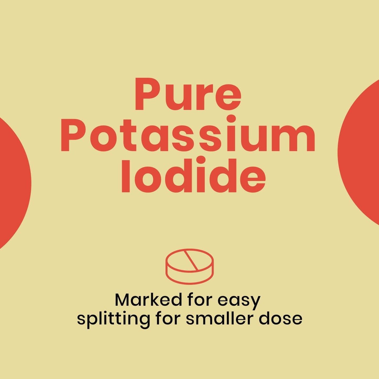 1 Pack of Waylo Potassium Iodide Tablets with Calcium Carbonate - 75 Tablets, 130 mg per Serving