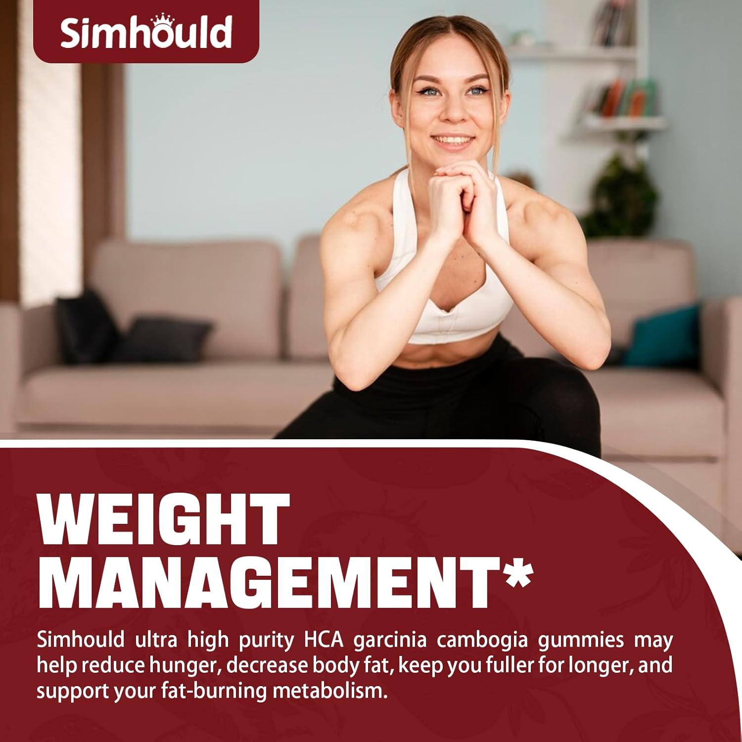 1 Pack Sugar-Free Garcinia Cambogia Gummies - 3000mg 95% HCA with L-Carnitine, Energy Boost, Strawberry Flavor - Easy to Take 60 Count Gummy Pack