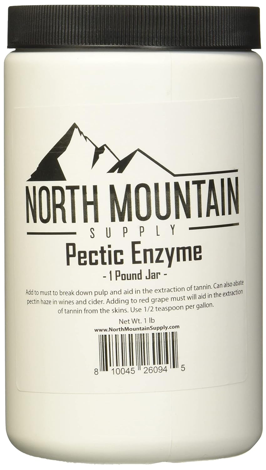 1 Pound Jar of North Mountain Supply Pectic Enzyme for Wine and Cider Making