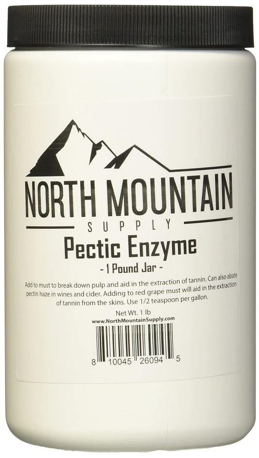 1 Pound Jar of North Mountain Supply Pectic Enzyme for Wine and Cider Making