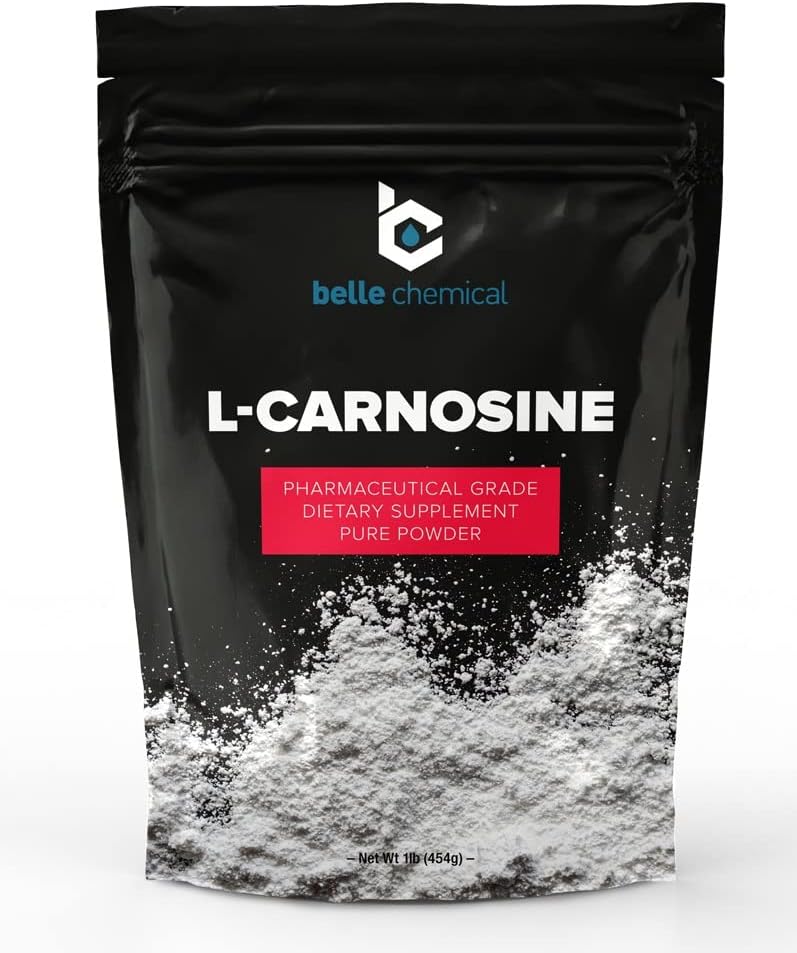 1 Pound of Pharmaceutical Grade Belle Chemical Pure L-Carnosine Powder for Anti-Aging and Cognitive Health