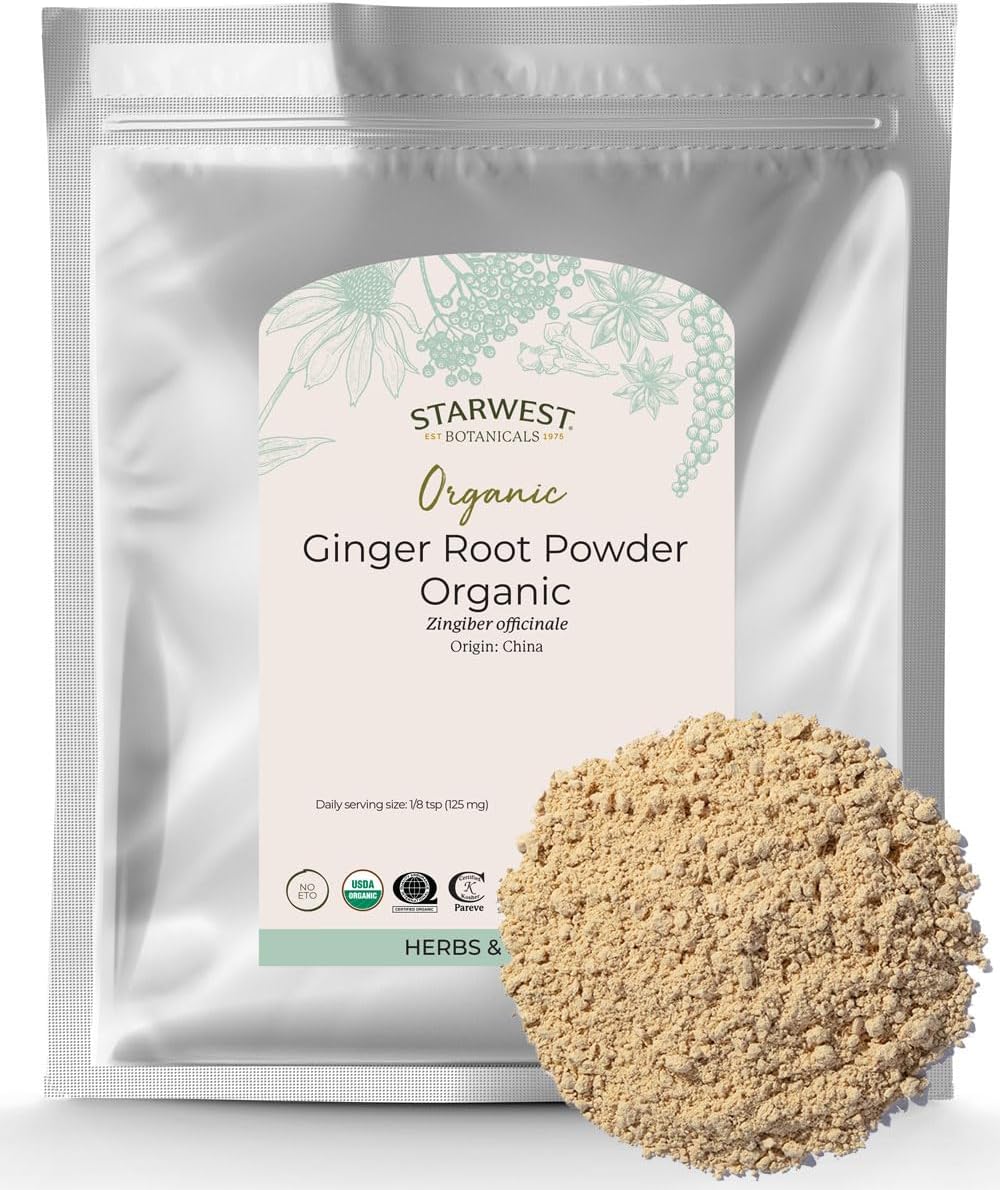 1 Pound of Starwest Botanicals Organic Ginger Root Powder
