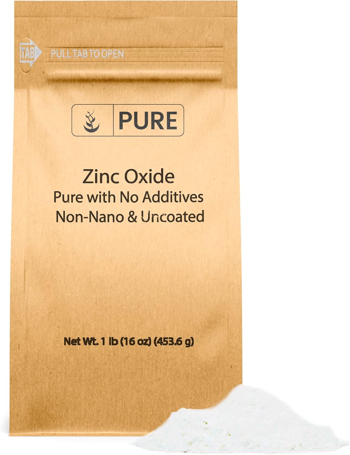 1 Pound of Zinc Oxide with Pure Original Ingredients in Eco-Friendly Non-Nano Packaging