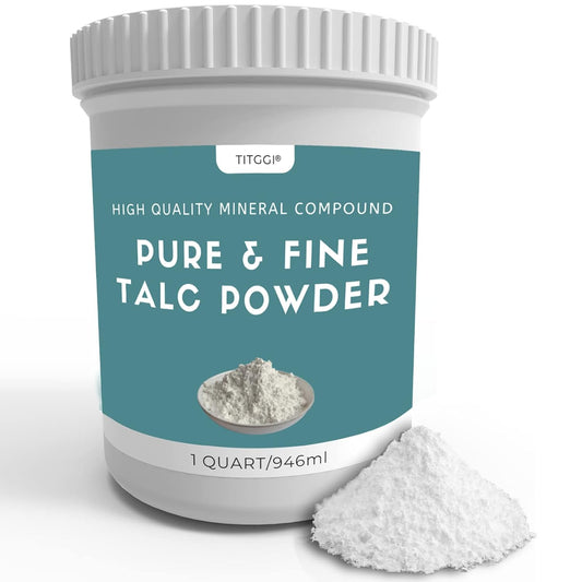 1 Quart Super Fine Talcum Powder for Chalk Painting, Unscented with Excellent Lubrication - Ideal for Bike and Auto Tire Repair by TITGGI