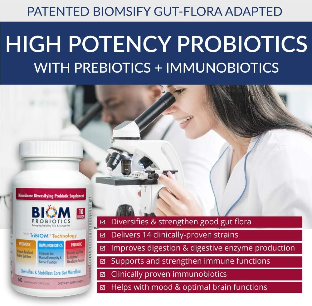 10 Billion Flora Probiotics with Prebiotics & Immunobiotics - Cold Shipped 3-in-1 Formula for Gut Health & Longevity - Men & Women