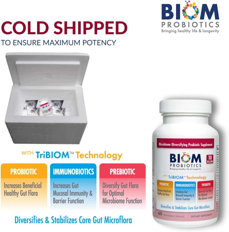10 Billion Flora Probiotics with Prebiotics & Immunobiotics - Cold Shipped 3-in-1 Formula for Gut Health & Longevity - Men & Women