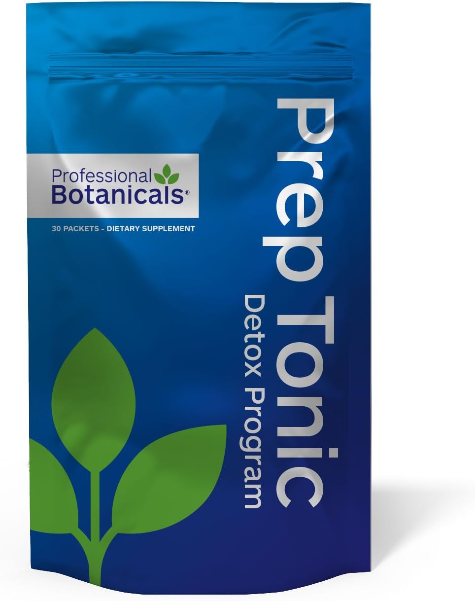 10-Day Full-Body Detox System with Professional Botanicals Prep Tonic - 30 Packets for Health & Wellness
