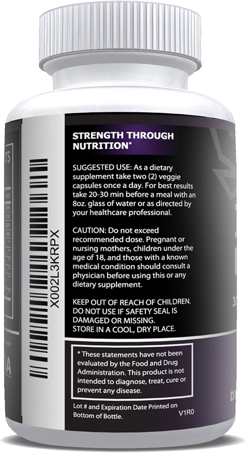 10-in-1 Immune Defense Supplement with Elderberry, Vitamin C, Zinc, and Probiotics - 30 Day Supply