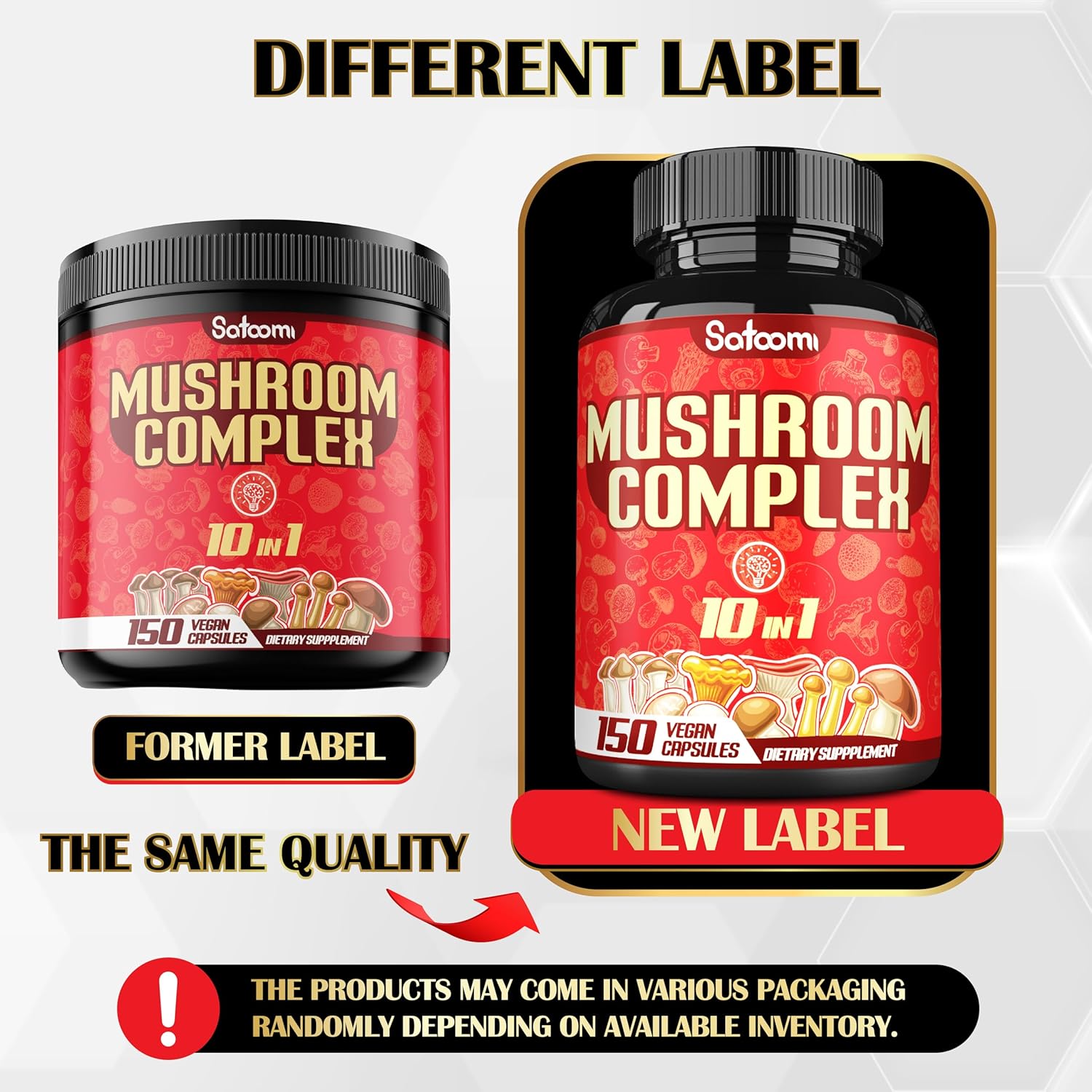 10-in-1 Mushroom Complex Supplements - 5-Month Supply - Brain Support - 150 Capsules - Lions Mane, Cordyceps, Reishi, Chaga, Maitake, Shitake & More