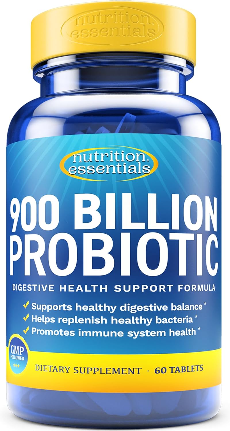 10 Month Supply Probiotic Digestive Health Support for Women & Men - USA Made Vegan Formula with Prebiotic Blend - 62% More Stable Gut Health Probiotics