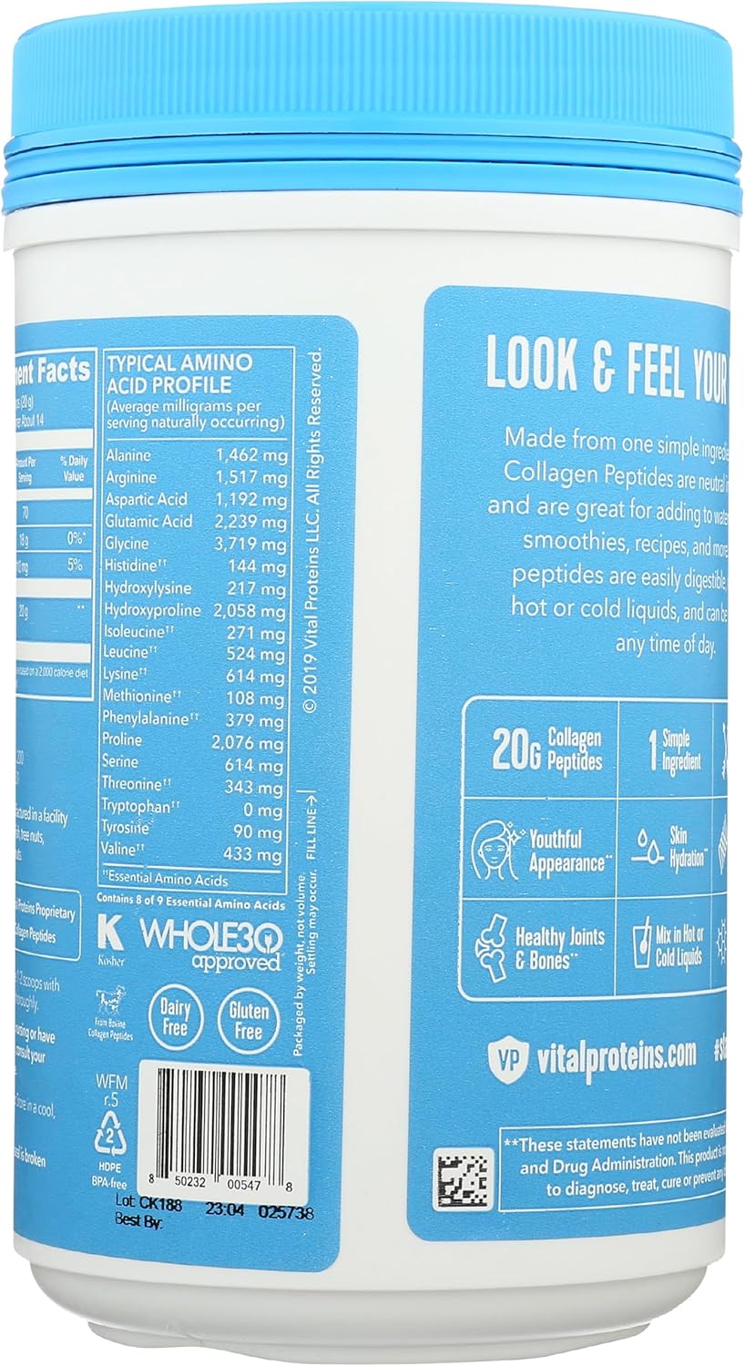 10 OZ Vital Proteins Collagen Peptide Protein Powder for Healthy Skin and Joints