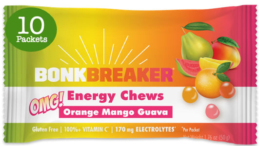 10 Pack of Bonk Breaker Orange Mango Guava Energy Chews with Electrolytes