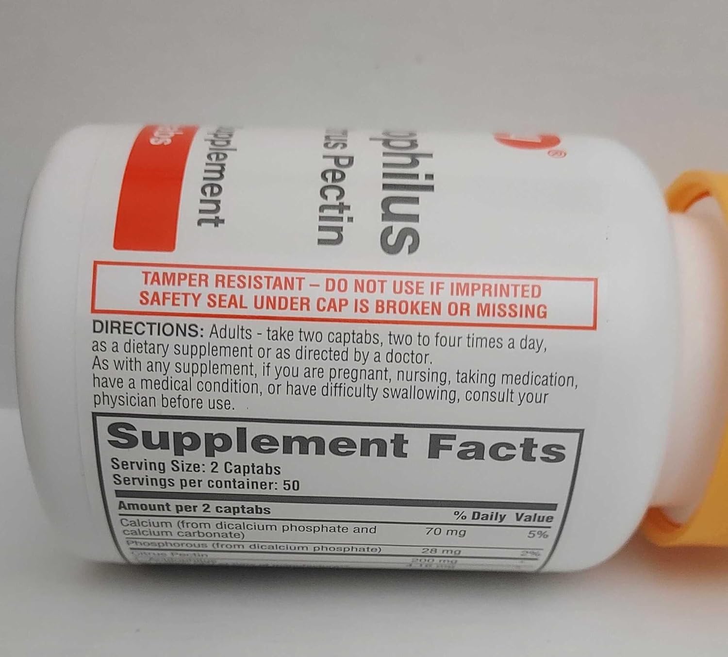 100 Acidophilus Capsule Shaped Rugby Tablets by Rugby Laboratories - Model 00536718001