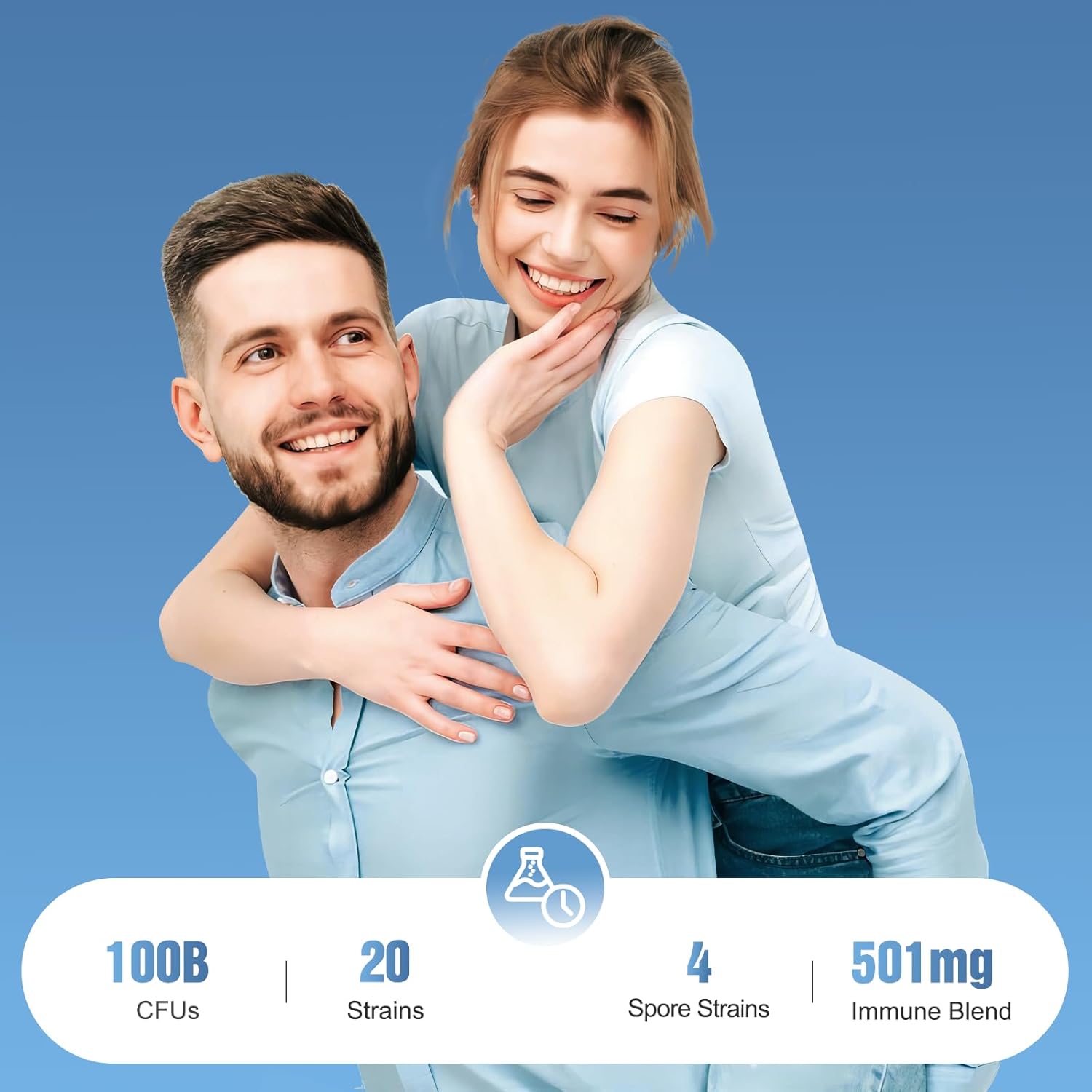 100 Billion CFU NutriGut Probiotics for Women and Men with Prebiotics - Immune and Digestive Support - 90 Veggie Capsules