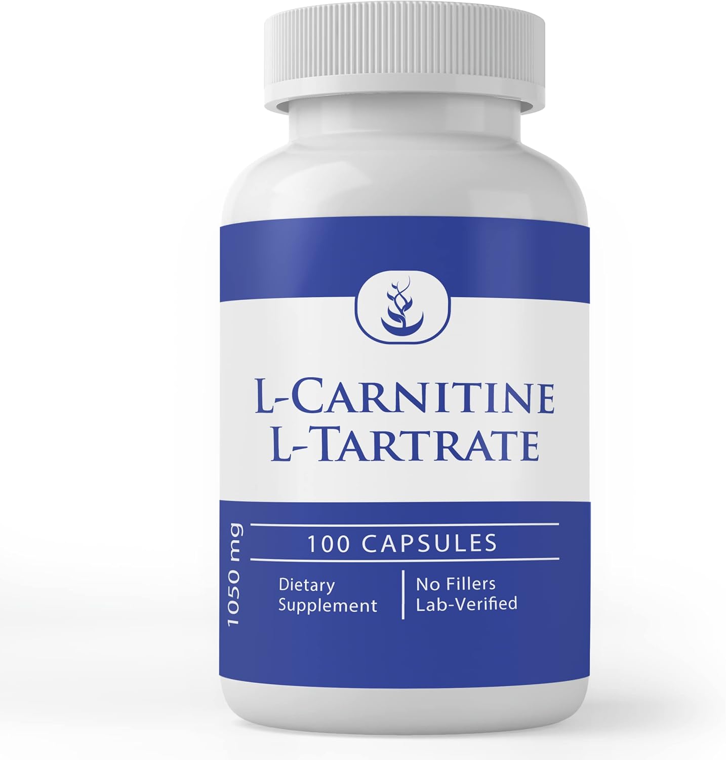 100 Capsules L-Carnitine L-Tartrate - Pure Original Ingredients, Lab Verified, No Fillers or Additives