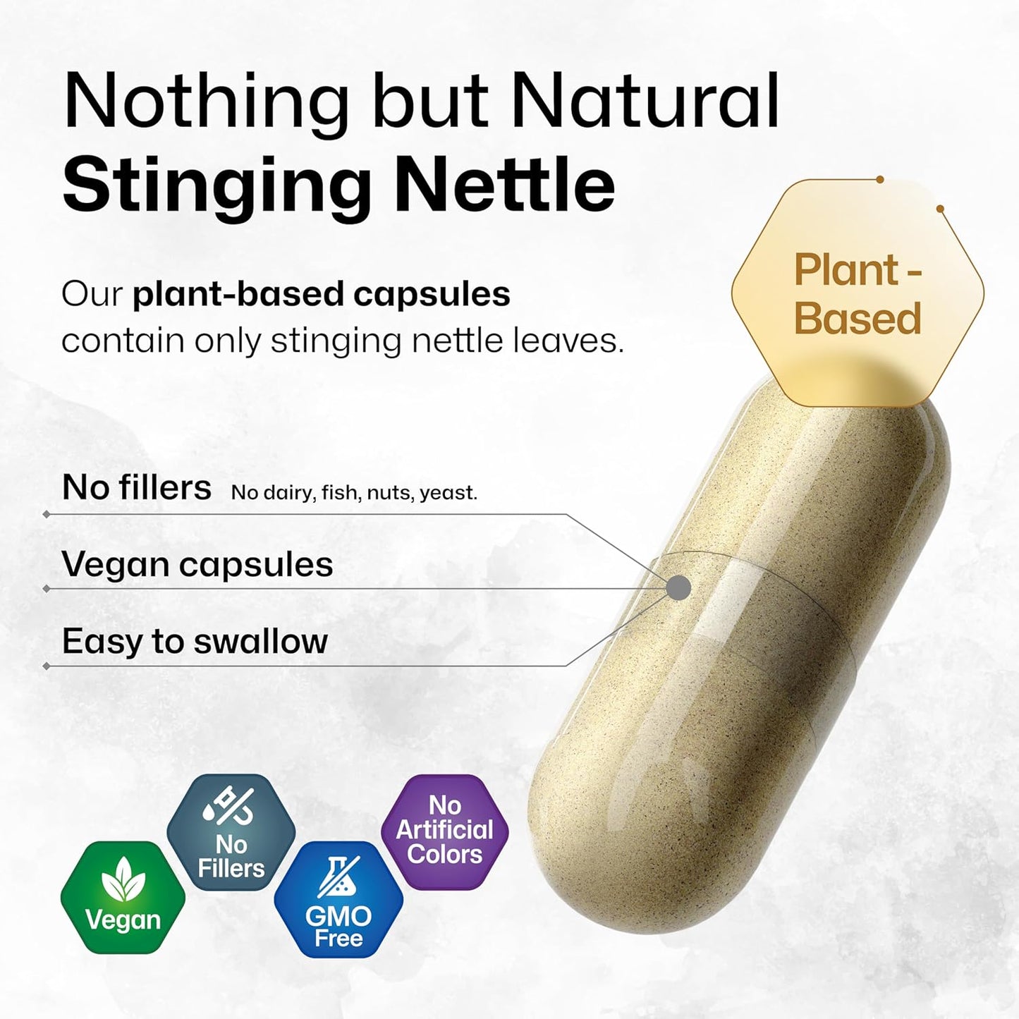 100 Capsules of BIO KRAUTER Stinging Nettle with 2 Fl. Oz of Saw Palmetto Tincture - Natural Supplements for Wellness